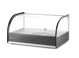 Opzet warmhoudvitrine  HENDI  enkel niveau  Zwart  230V/800W  554x376x H 311mm