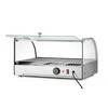 Opzet warmhoudvitrine  HENDI  enkel niveau  Zwart  230V/800W  554x376x H 311mm