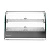 Opzet warmhoudvitrine tweelaags  HENDI  twee niveaus  Zwart  230V/800W  554x376x H 376mm