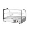Opzet warmhoudvitrine tweelaags  HENDI  twee niveaus  Zwart  230V/800W  554x376x H 376mm