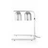 Portique chauffe-plat avec 2 lampes infrarouges  HENDI  Argent  230V/250W  453x360x H 790mm