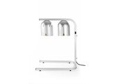 Portique chauffe-plat avec 2 lampes infrarouges  HENDI  Argent  230V/250W  453x360x H 790mm