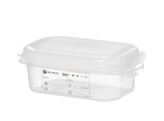 GN 1/9 container  polypropyleen  HENDI  GN 1/9  1L  Transparant  176x108x H 100mm  Rechthoekig