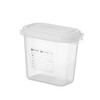 GN 1/9 container  polypropyleen  HENDI  GN 1/9  1 5L  Transparant  176x108x H 150mm  Rechthoekig