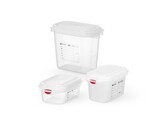 GN 1/9 container  polypropyleen  HENDI  GN 1/9  1 5L  Transparant  176x108x H 150mm  Rechthoekig
