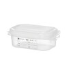 GN 1/9 container  polypropyleen  HENDI  GN 1/9  1 5L  Transparant  176x108x H 150mm  Rechthoekig