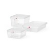 Bac GN 2/3  polypropylene  HENDI  GN 2/3  9L  Transparent  354x325x H 100mm  Rectangulaire