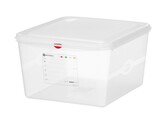 Bac GN 2/3  polypropylene  HENDI  GN 2/3  19L  Transparent  354x325x H 200mm  Rectangulaire