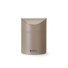 Tafelformaat prullenbak met schommeldeksel  HENDI  1 2L  Beige   120x H 165mm