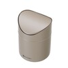 Tafelformaat prullenbak met schommeldeksel  HENDI  1 2L  Beige   120x H 165mm