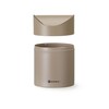 Tafelformaat prullenbak met schommeldeksel  HENDI  1 2L  Beige   120x H 165mm