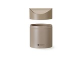 Tafelformaat prullenbak met schommeldeksel  HENDI  1 2L  Beige   120x H 165mm