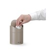 Tafelformaat prullenbak met schommeldeksel  HENDI  1 2L  Beige   120x H 165mm