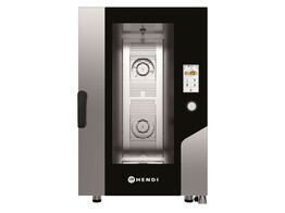 Heteluchtstoomoven   Touch 11 x GN 1/1  elektrisch  met directe stoom en een aanraakscherm  HENDI  730x785x H 1130mm