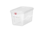 Container GN 1/4 polypropyleen  HENDI  GN 1/4  4 3L  Transparant  265x162x H 150mm