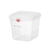 GN 1/6 container  polypropyleen  HENDI  GN 1/6  2 6L  Transparant  176x162x H 150mm  Rechthoekig