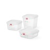 Bac GN 1/6  polypropylene  HENDI  GN 1/6  1 1L  Transparent  176x162x H 65mm  Rectangulaire