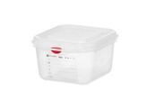 GN 1/6 container  polypropyleen  HENDI  GN 1/6  1 7L  Transparant  176x162x H 100mm  Rechthoekig