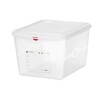 Bac GN 1/2  polypropylene  HENDI  GN 1/2  12 5L  Transparent  325x265x H 200mm  Rectangulaire