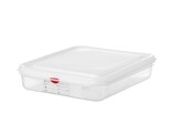 Bac GN 1/2  polypropylene  HENDI  GN 1/2  4L  Transparent  325x265x H 65mm  Rectangulaire