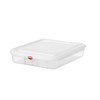 Bac GN 1/2  polypropylene  HENDI  GN 1/2  6 5L  Transparent  325x265x H 100mm  Rectangulaire