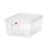 GN 1/2 container  polypropyleen  HENDI  GN 1/2  10L  Transparant  325x265x H 150mm  Rechthoekig