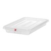 Bac gastronorme GN 1/1  polypropylene  HENDI  GN 1/1  13L  Transparent  530x325x H 100mm  Rectangulaire