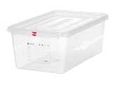 Bac gastronorme GN 1/1  polypropylene  HENDI  GN 1/1  28L  Transparent  530x325x H 200mm  Rectangulaire