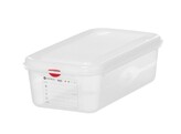 Bac GN 1/3  polypropylene  HENDI  GN 1/3  4L  Transparent  325x176x H 100mm  Rectangulaire
