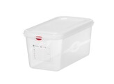 GN 1/3 container  polypropyleen  HENDI  GN 1/3  6L  Transparant  325x176x H 150mm  Rechthoekig