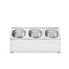 Gastronormbak houder  HENDI  3 compartimenten  512x245x H 215mm