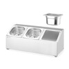 Gastronormbak houder  HENDI  3 compartimenten  512x245x H 215mm