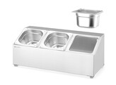 Gastronormbak houder  HENDI  3 compartimenten  512x245x H 215mm