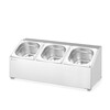 Gastronormbak houder  HENDI  3 compartimenten  512x245x H 215mm