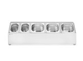 Support pour bacs gastronormes  HENDI  5 compartiments  745x245x H 215mm