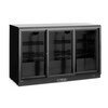 Backbar koelkast met 3 schuifdeuren  Arktic  308L  Zwart  230V/160W  1350x520x H 865mm
