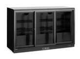 Backbar koelkast met 3 schuifdeuren  Arktic  308L  Zwart  230V/160W  1350x520x H 865mm