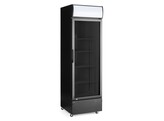 Armoire refrigeree avec caisson lumineux  porte simple  Arktic  254L  Noir  230V/250W  578x605x H 1980mm