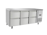 Refrigerateur comptoir  6 tiroirs  Arktic  420L  230V/400W  1795x700x H 879mm