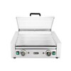 Worstrolgrill   2 zones met energiebesparend deksel  HENDI  230V/980W  566x527x H 259mm