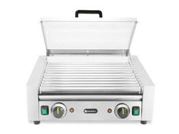 Worstrolgrill   2 zones met energiebesparend deksel  HENDI  230V/980W  566x527x H 259mm