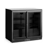 Arriere de bar avec doubles portes coulissantes   Arktic  158L  Noir  230V/160W  900x520x H 870mm