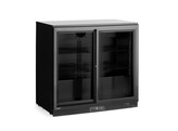 Arriere de bar avec doubles portes coulissantes   Arktic  158L  Noir  230V/160W  900x520x H 870mm