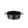 Plat de cuisson  emaille  HENDI  Noir   100x H 40mm  Rond