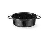 Plat de cuisson  emaille  HENDI  Noir   100x H 40mm  Rond