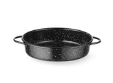 Plat de cuisson  emaille  HENDI  Noir   100x H 40mm  Rond