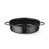 Plat de cuisson  emaille  HENDI  Noir   100x H 40mm  Rond