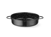 Plat de cuisson  emaille  HENDI  Noir   140x H 45mm  Rond