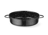Plat de cuisson  emaille  HENDI  Noir   140x H 45mm  Rond
