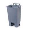 Collecteur a pedale  HENDI  120L  Gris clair  510x425x H 875mm